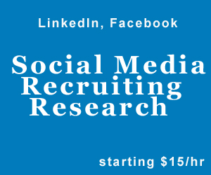Candidates Research, Lead Generation using Social Media Platforms, LinkedIn, Facebook